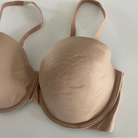 Victorias Secret Lined Strapless Bra Tan Size 34DD - Picture 5 of 6